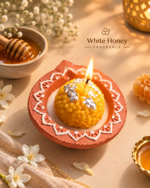 Yellow Laddoo Diya Candle (Pack of 6)