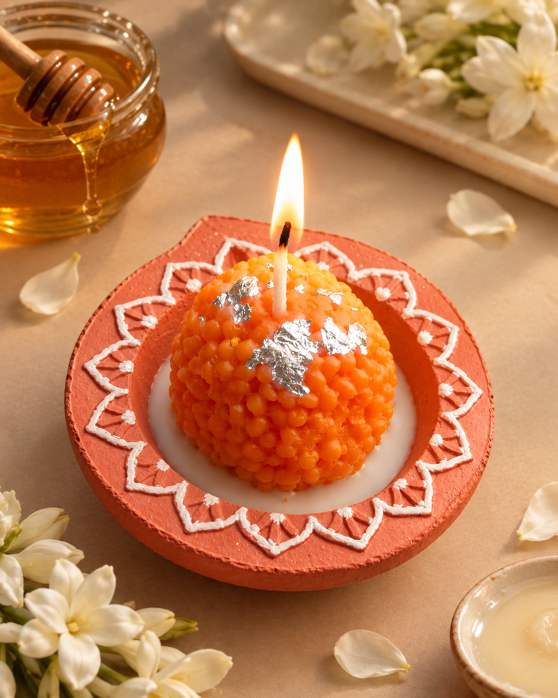 Laddoo Diya Candle (Pack of 6)
