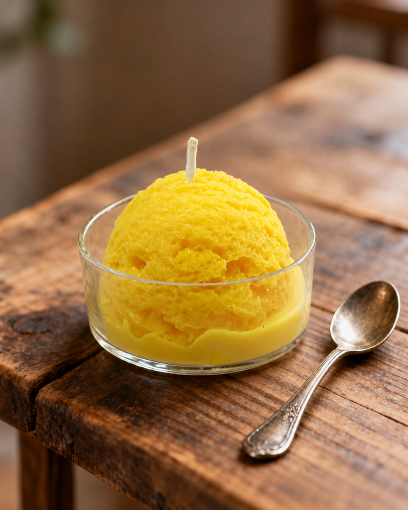 Mango Ice cream Jumbo Tea light Candle