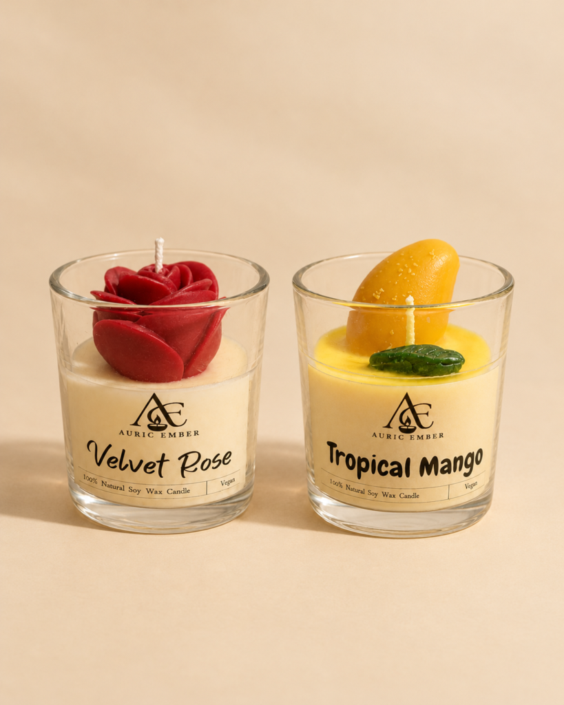 Velvet Rose & Tropical Mango Candle Combo