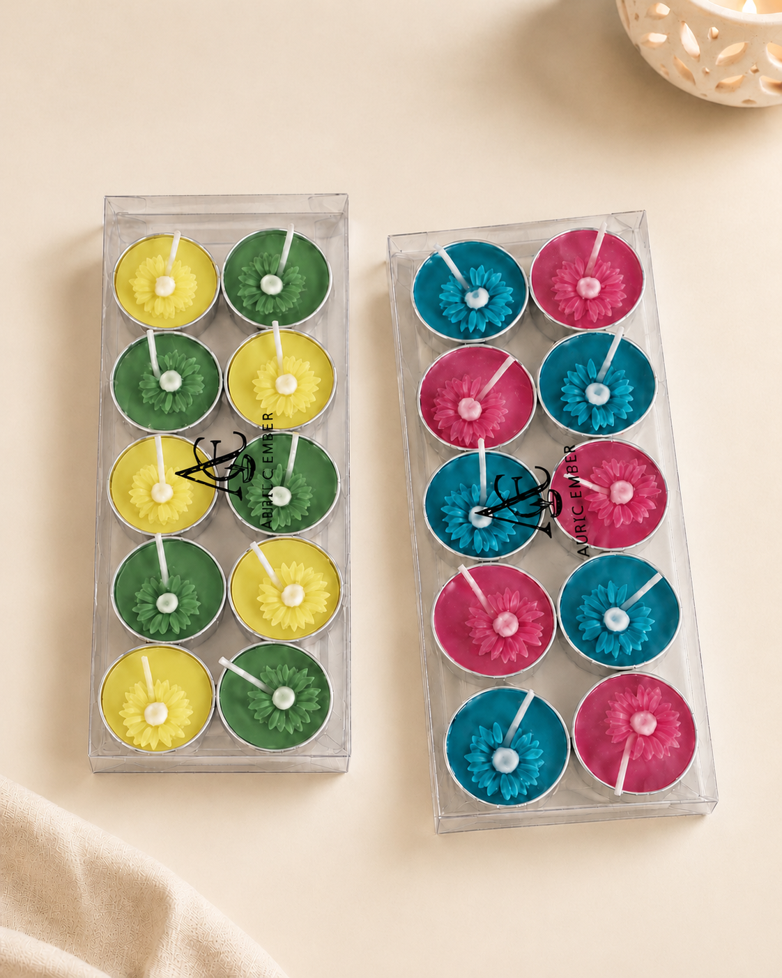 Daisy Aluminium Tea light candle Combo2 (Set of 20)